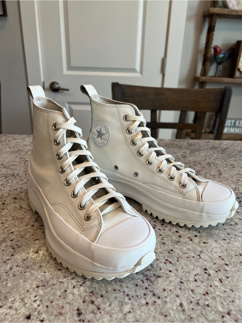 Converse Run Star Platform High 'Iridescent - Vintage White Pure Silver' A03714C